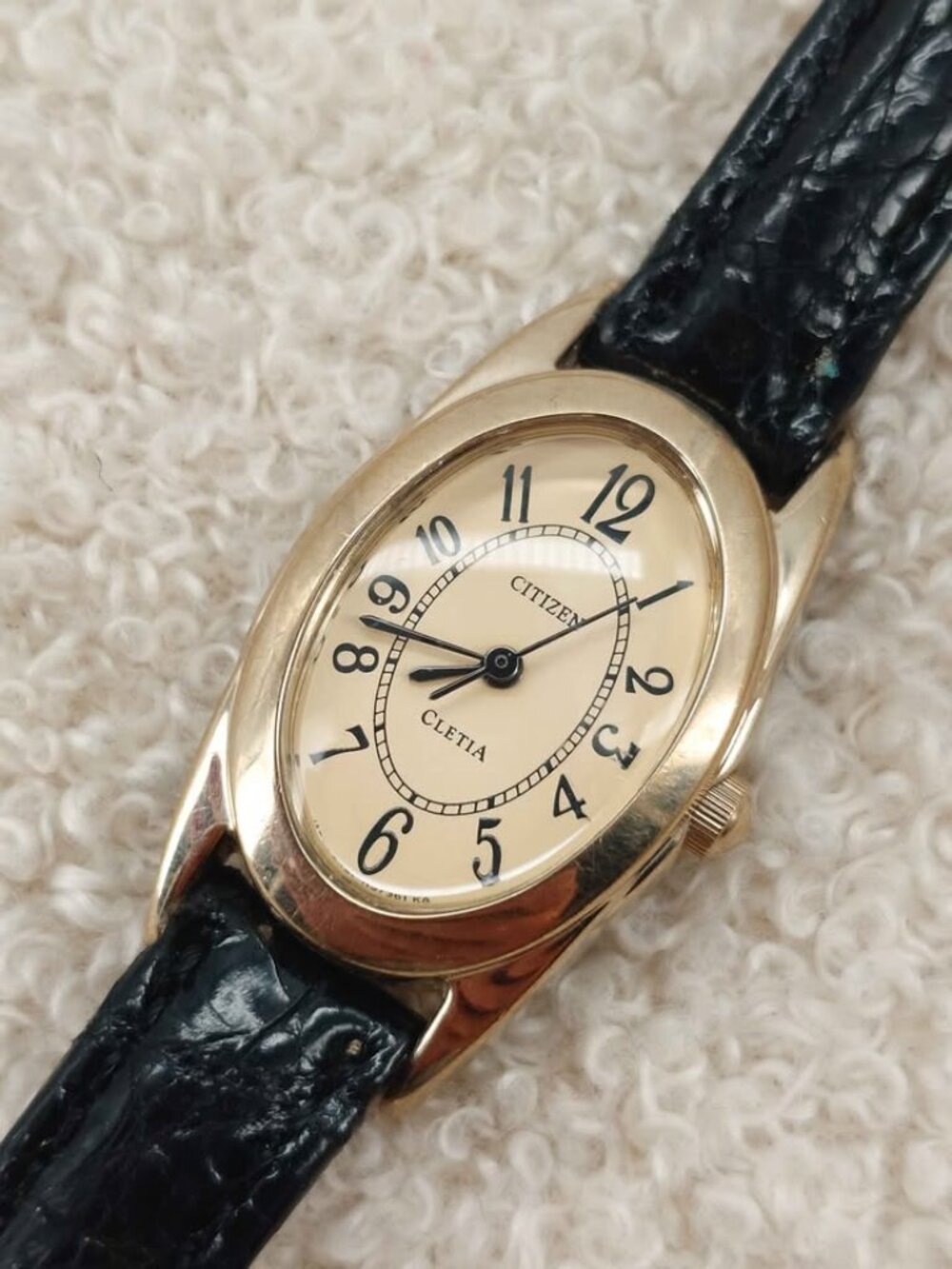 Citizen Cletia Women's Dress Watch 5431-H32833 Ovalé Dial JDM Vintage 19mm Works